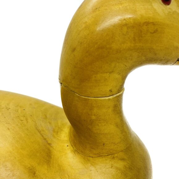 Vintage 1985 J.C. Edwards Handcrafted Wood Duck Decoy Carved Home Decor Art - Picture 6 of 9